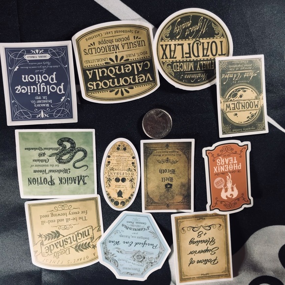 Phoenix Tears Witchy Sorceress Supreme Potion B0ttle Label Sticker - Picture 7 of 9